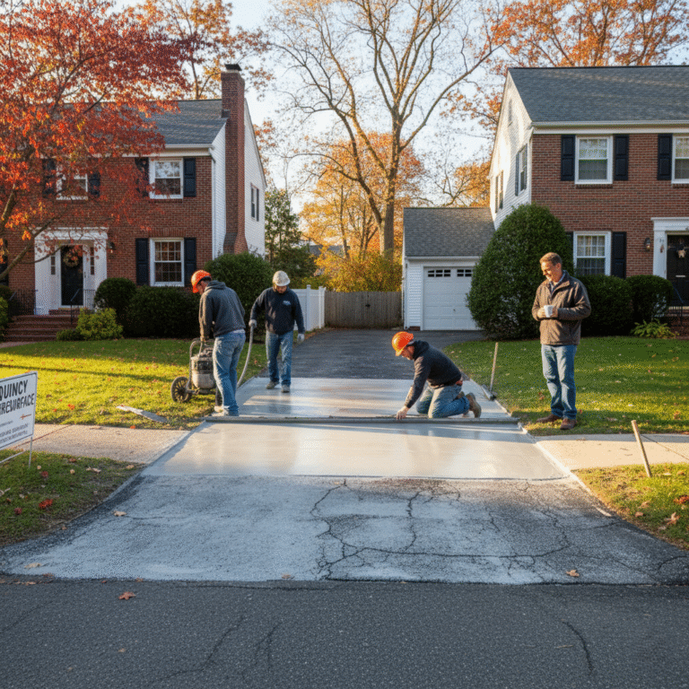 concrete driveways quincy ma
