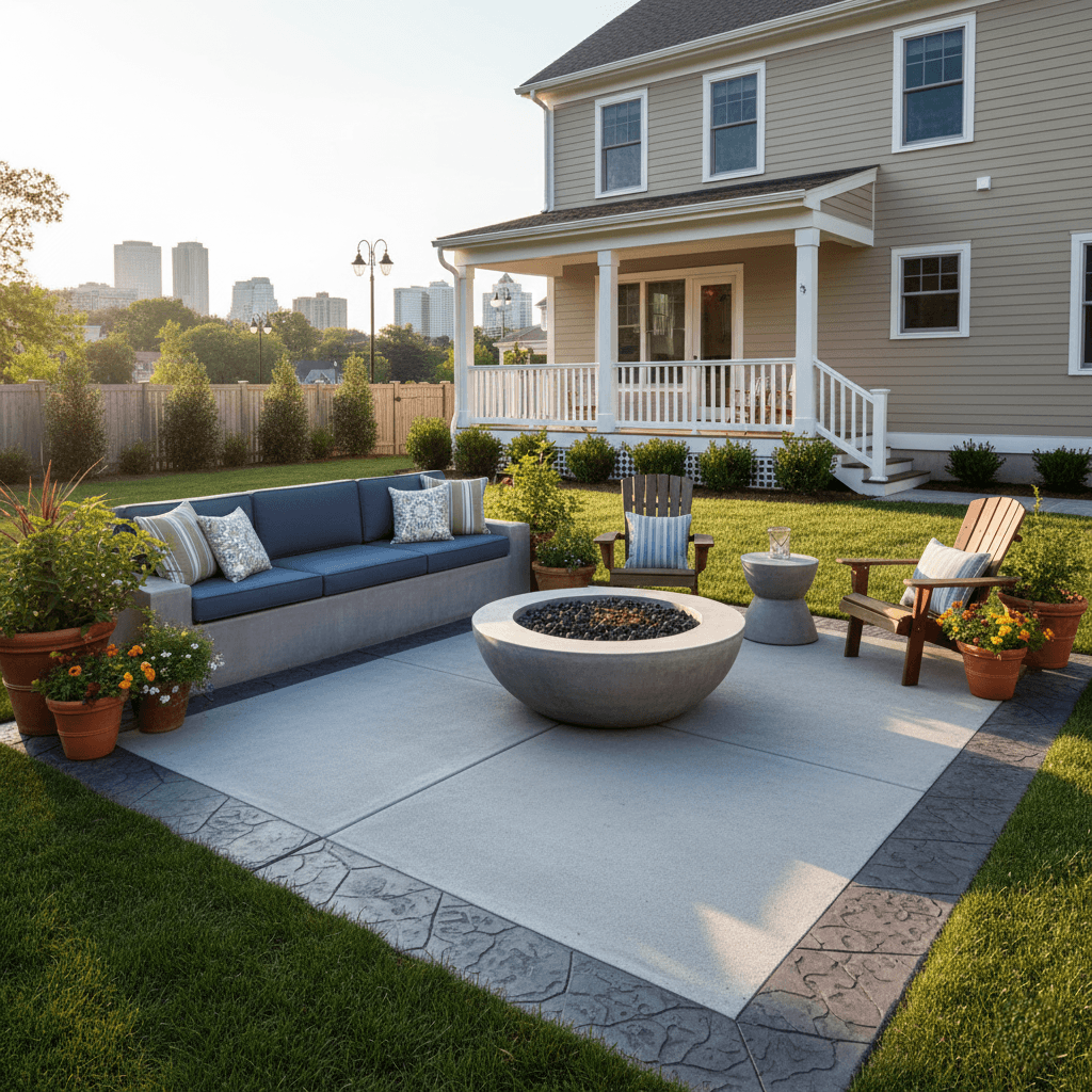 concrete patio quincy ma