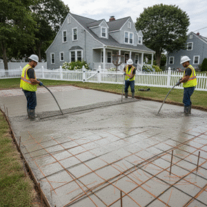 pouring concrete quincy ma